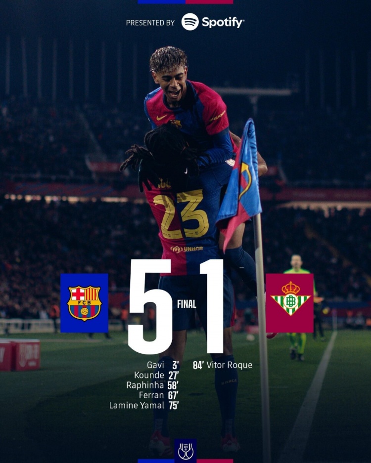 包含巴萨主帅梅西遭遇破冰！带领球队击溃贝蒂斯，取得赛季首胜的词条